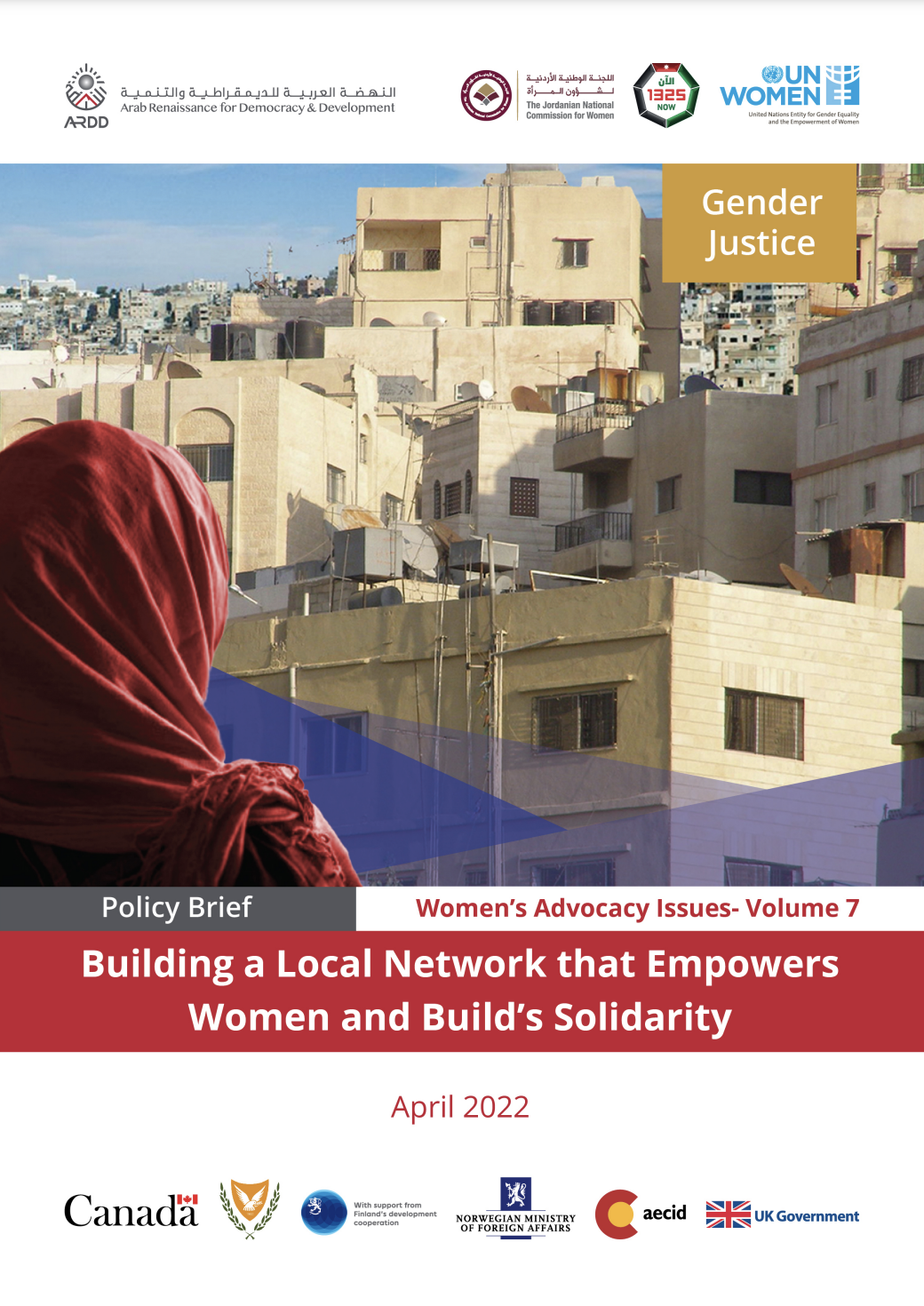 JONAP_Building a Women´s Local Network for Empowerment and Solidarity Policy Brief 7_Cover