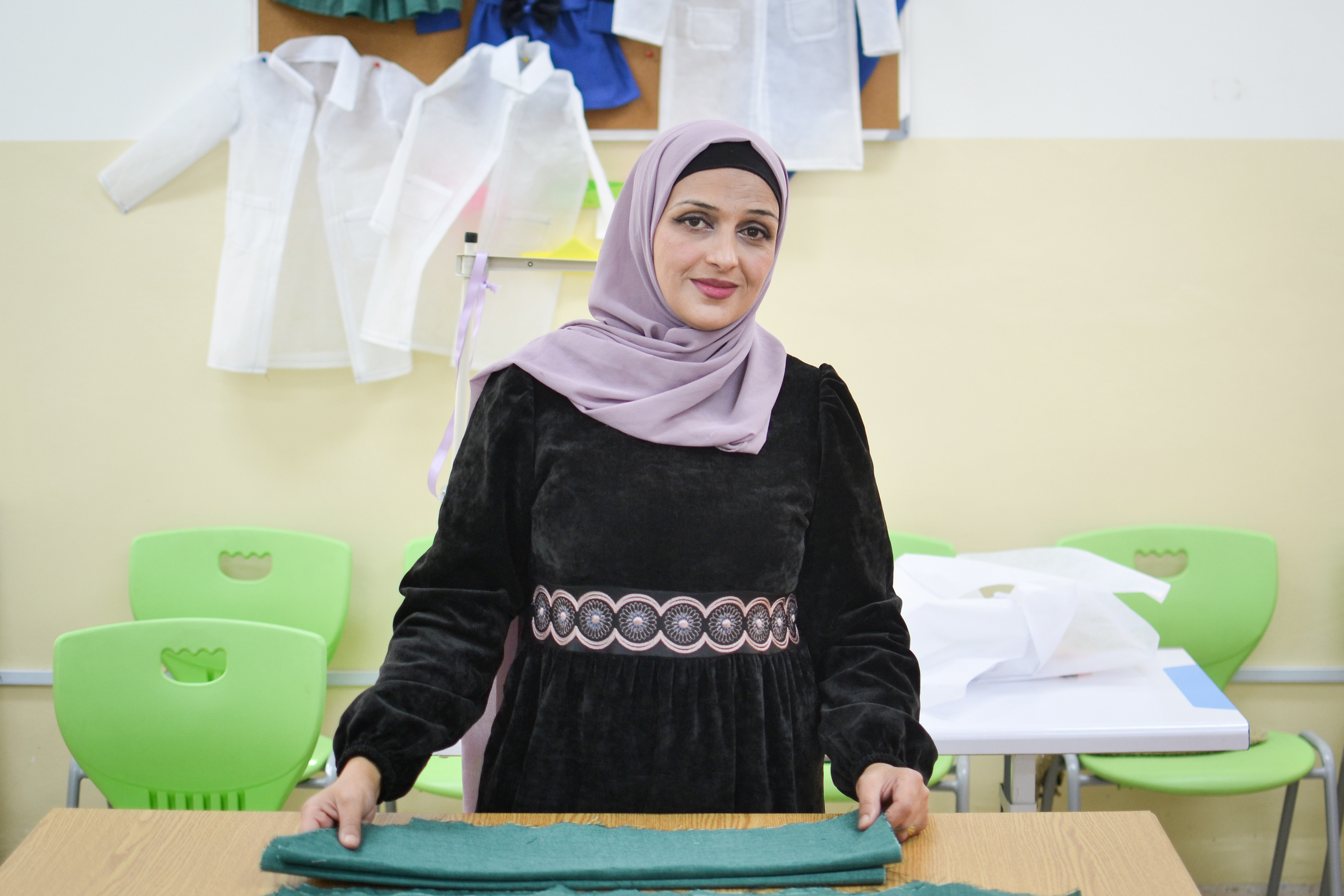 Najwa Abu-Zaalan at the UN Women Oasis Centre in Ajloun. Photo: UN Women/Bashar Al-Jabari 