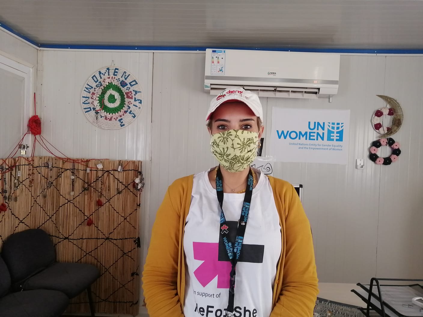 Hadeel Al Zoubi- UN Women Senior Camp Assistant in the UN Women Oasis located in the Za’atari refugee camp.