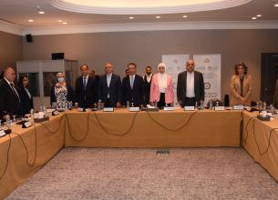 Representatives of the Government of Jordan, including military and security sectors, international partners and civil society at the Programme Board meeting of the Jordanian National Action Plan on Women, Peace, and Security. Photo: UN Women