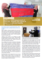 In Brief | Resilience and Empowerment of Vulnerable Women: The Future of Jordan’s Growth and Stability | July – September 2022