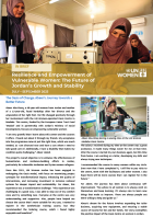 In Brief | Resilience and Empowerment of Vulnerable Women: The Future of Jordan’s Growth and Stability | July – September 2023