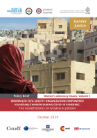 The Indebtedness of Women in Jordan_Policy Brief_Cover